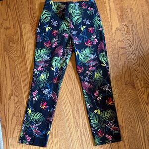 Tropical Print Pants